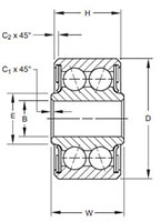 Aerospace - Airframe Control Ball Bearings - DPP-Series Line Drawing.JPG